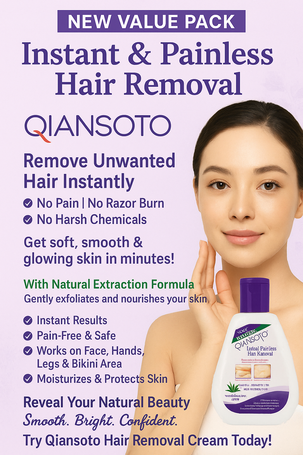 Qiansoto Instant, Painless Hair Remover